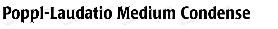 Poppl-Laudatio Medium Condensed字体转换